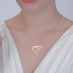 Forever Intertwined – Two Hearts Birthstone Necklace – A Cherished Token of Love for Your Beloved - Image 3