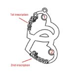 Embrace Your Love Story – Heart-in-Heart Name Necklace with Birthstones – For Cherished Connections - Image 2