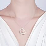 Carry Two Hearts Close – Engraved Sterling Silver Birthstone Necklace – For Loved Ones Near or Far - Image 4