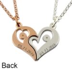 Carry Our Story – Breakable Heart Necklace with Birthstones – For Soulmates United in Every Moment - Image 2