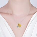 Embrace Endless Love – Sterling Silver Moon & Heart Charm Necklace – For Your Forever Someone - Image 2