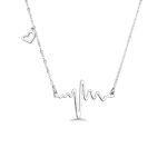 Embrace Every Beat – Sterling Silver Heartbeat Necklace – For the One Who Holds Your Heart - Image 2