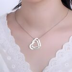 Embrace Endless Love – Interlocking Sterling Silver Name Necklace – A Cherished Keepsake for Loved Ones - Image 3