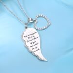 Embrace Guardian Love – Angel Wing Heart Necklace – A Tender Keepsake for Cherished Memories - Image 2