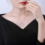 Hold Loved Ones Close – Sterling Silver Heart Necklace with Four Names & Birthstones – A Timeless Embrace for Her - Image 5