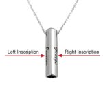 Whispers of the Heart – Engraved Double Bar Necklace – A Timeless Treasure for Her - Image 2