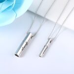 Whispers of the Heart – Engraved Double Bar Necklace – A Timeless Treasure for Her - Image 4