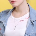 Whispers of the Heart – Engraved Double Bar Necklace – A Timeless Treasure for Her - Image 6