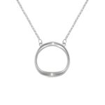 Carry Love's Whisper – Shadow Heart Name Necklace in Sterling Silver – For Cherished Connections - Image 2