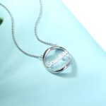 Carry Love's Whisper – Shadow Heart Name Necklace in Sterling Silver – For Cherished Connections - Image 4