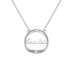 Personalized shadow heart necklace for cherished connections