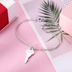 Unlock New Beginnings – Sterling Silver Key Bracelet – A Meaningful Gift for Her 21st Birthday or Special Moments - Image 3