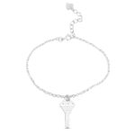 Sterling silver key bracelet gift for new beginnings