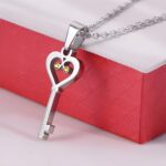 Unlock Your Love Story – Heart & Key Couple Necklaces – A Tender Promise for Two - Image 3