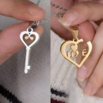 Unlock Your Love Story – Heart & Key Couple Necklaces – A Tender Promise for Two - Image 7