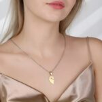 Unlock Your Love Story – Heart & Clover Lock Necklace – For Cherished Couples - Image 6