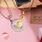 Harmony of Hearts – Titanium Steel Couple's Music Note Necklaces – Celebrate Your Love Story - Image 5