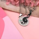 Harmony of Hearts – Titanium Steel Couple's Music Note Necklaces – Celebrate Your Love Story - Image 6