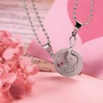 Harmony of Hearts – Titanium Steel Couple's Music Note Necklaces – Celebrate Your Love Story - Image 7
