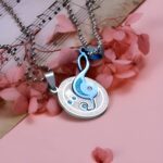 Harmony of Hearts – Titanium Steel Couple's Music Note Necklaces – Celebrate Your Love Story - Image 8