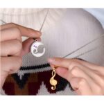 Harmony of Hearts – Titanium Steel Couple's Music Note Necklaces – Celebrate Your Love Story - Image 10