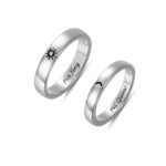 Sun and moon couple rings symbolizing eternal harmony