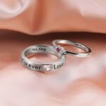 Embrace Your Love Story – Heart Birthstone Couple Rings – For Soulmates Sharing Forever - Image 4