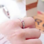 Embrace Your Love Story – Heart Birthstone Couple Rings – For Soulmates Sharing Forever - Image 6