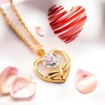 Embrace Eternal Love – Rose Heart Necklace with Birthstone – A Cherished Keepsake for Her - Image 4