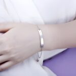 Whisper Your Heart’s Secret – Sterling Silver Morse Code Bar Bracelet – A Timeless Token for Someone Special - Image 4