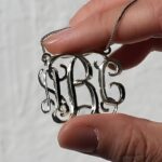 Carry Your Story Close – Monogram Cube Necklace in Sterling Silver – A Timeless Treasure for Her - Image 3