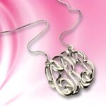 Embrace Your Story – Sterling Silver Monogram Cube Necklace – A Timeless Treasure for Her - Image 2