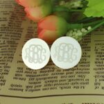 Embrace Your Initials – Engraved Sterling Silver Monogram Stud Earrings – A Timeless Treasure for You or Loved Ones - Image 2