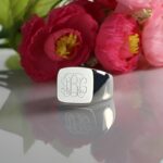 Embrace Your Identity – Engraved Sterling Silver Monogram Ring – A Timeless Treasure for You - Image 2