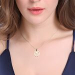 Carry Your Initial with Grace – Delicate XS Block Monogram Necklace – A Subtle Statement for Her - Image 2