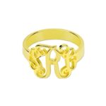 Embrace Your Identity – Elegant Monogram Ring & Necklace Set – A Timeless Treasure for Loved Ones - Image 2
