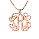 Embrace Your Initials – Rose Gold Monogram Bracelet & Necklace Set – A Timeless Treasure for Her - Image 3