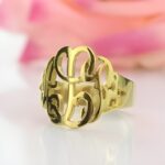 Embrace Her Story – Hand-Drawn Monogram Ring – A Tender Keepsake for Mom - Image 2