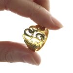 Embrace Her Story – Hand-Drawn Monogram Ring – A Tender Keepsake for Mom - Image 3