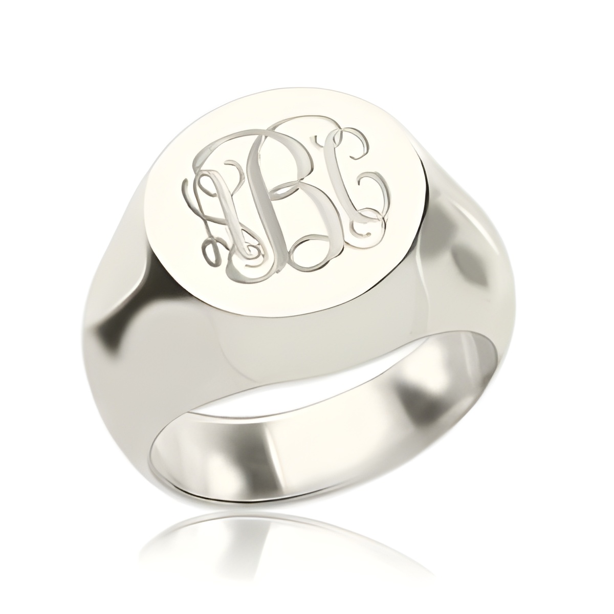 Personalized monogram signet ring for meaningful connections