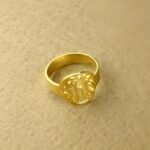 Embrace Your Story – Circle Initial Monogram Ring – A Timeless Treasure for Every Day - Image 2