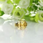 Embrace Your Story – Circle Initial Monogram Ring – A Timeless Treasure for Every Day - Image 5