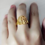 Embrace Your Story – Monogram Initials Ring in Radiant Gold – A Timeless Treasure for You or Someone Special - Image 3