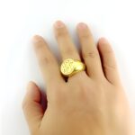 Embrace Your Identity – Elegant Block Monogram Signet Ring – A Timeless Treasure for You or a Loved One - Image 5