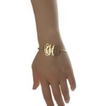 Embrace Your Story – Monogram Initial Bracelet in 18K Gold Plating – A Timeless Treasure for Loved Ones - Image 2