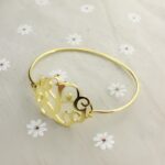 Embrace Your Story – Monogram Initial Bracelet in 18K Gold Plating – A Timeless Treasure for Loved Ones - Image 4