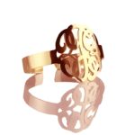 Embrace Your Story – Hand-Drawn Monogram Bracelet in Rose Gold – A Timeless Treasure for Her - Image 2