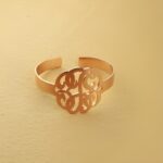 Embrace Your Story – Hand-Drawn Monogram Bracelet in Rose Gold – A Timeless Treasure for Her - Image 4