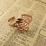 Wear Your Story – Handwritten Monogram Cuff Bracelet in Rose Gold – A Cherished Treasure for Her - Image 2