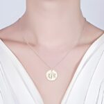 Carry Your Story Close – Engraved Sterling Silver Disc Necklace – A Timeless Treasure for Her - Image 3